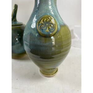 Colm de Ris Teapot and Vase Handcrafted Irish Pottery
